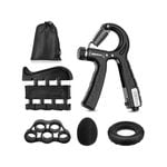 5 Pack Adjustable Resistance Hand Gripper Exerciser Workout Kit