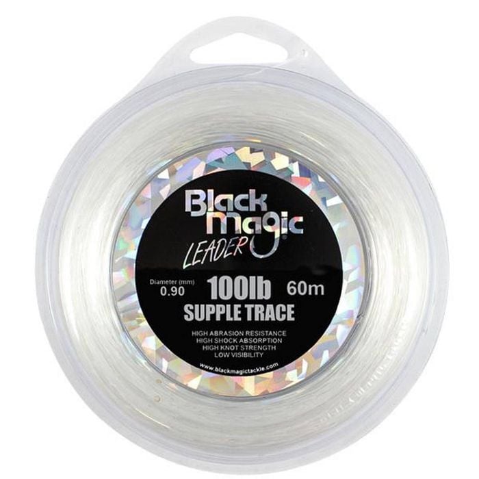 Black Magic Supple Trace Monofilament Fishing Leader 100lb