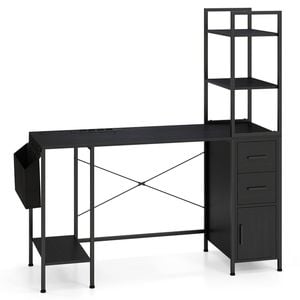 Costway Computer Desk Office Gaming Table Black