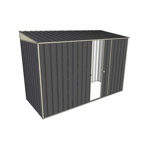 Build-A-Shed 1.2 x 3.0 x 2.0m Skillion Single Sliding Side Door Shed - Grey