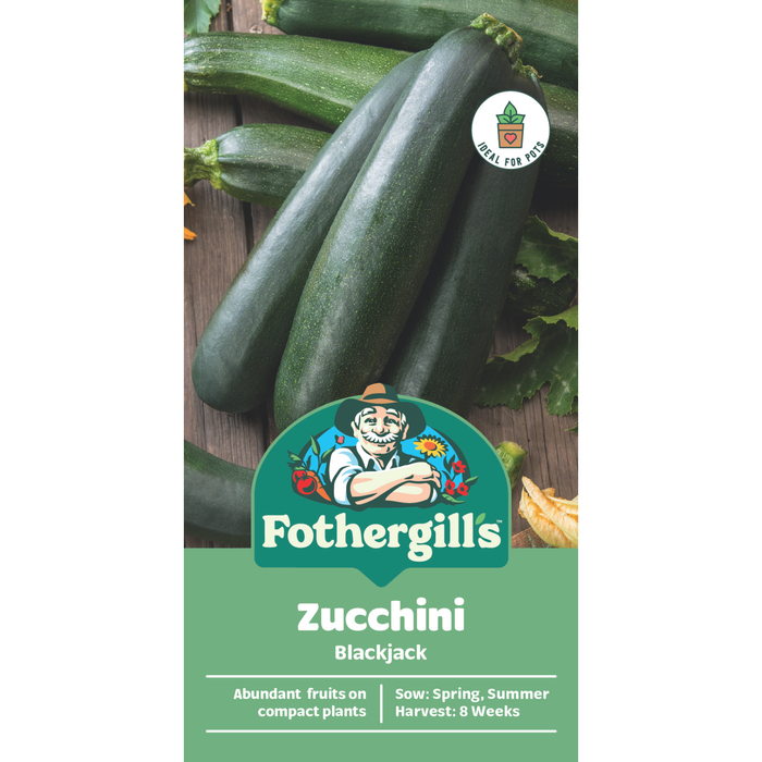 Fothergill's Blackjack Zucchini Vegetable Seeds