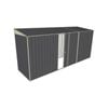Build-A-Shed 1.2 x 4.5 x 2.0m Skillion Single Sliding Side Door Shed - Grey