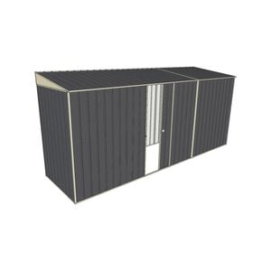 Build-A-Shed 1.2 x 4.5 x 2.0m Skillion Single Sliding Side Door Shed - Grey