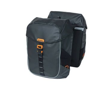 Basil Miles Tarpaulin Double Bag Mik Black Orange 34L Black/Orange