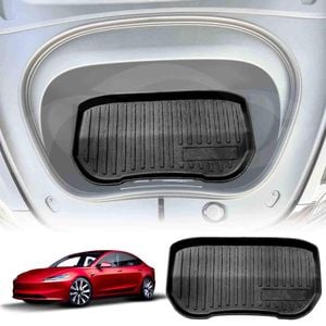 Tesla Model 3 2023-Onwards All-Weather Front Cargo Trunk Mat Cover Liner Luggage Tray