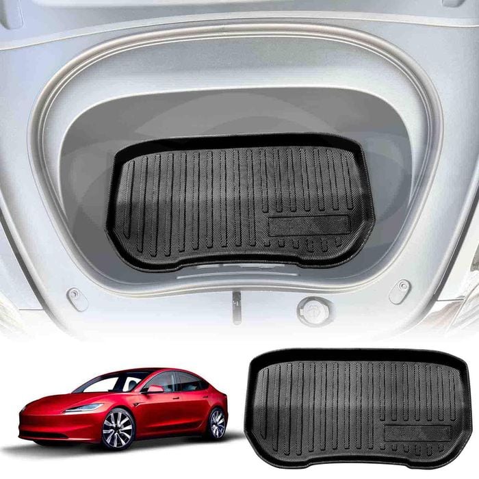Tesla Model 3 2023-Onwards All-Weather Front Cargo Trunk Mat Cover Liner Luggage Tray