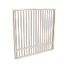 ProtectorAl 1201 - 1500 x 1500mm Primrose Aluminium Garden Gate Flat Top with Mid Rail