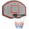 vidaXL Basketball Backboard Black Polyethene Basketball Wall-mounted Hoop Part