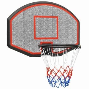 vidaXL Basketball Backboard Black Polyethene Basketball Wall-mounted Hoop Part