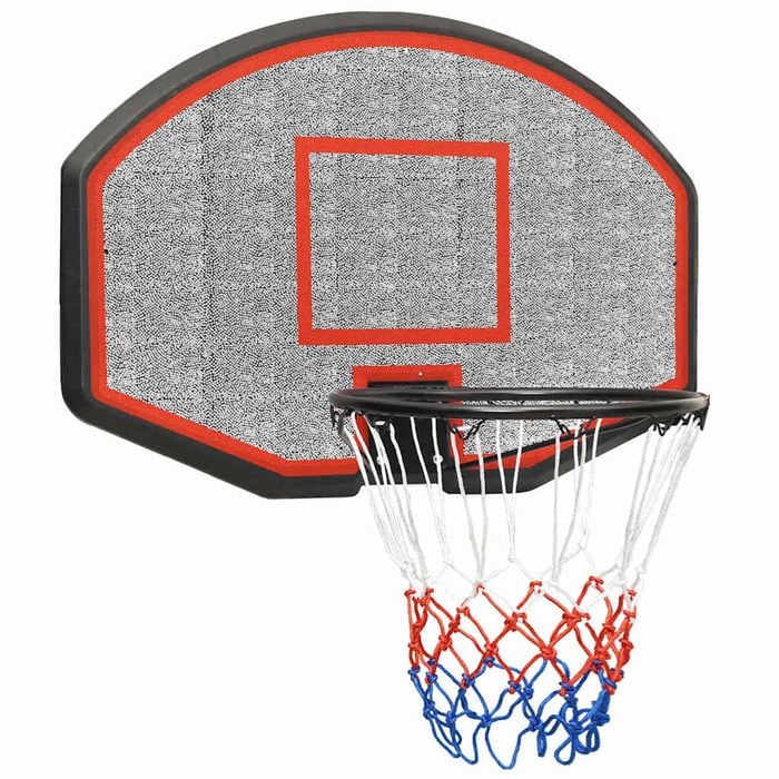 vidaXL Basketball Backboard Black Polyethene Basketball Wall-mounted Hoop Part