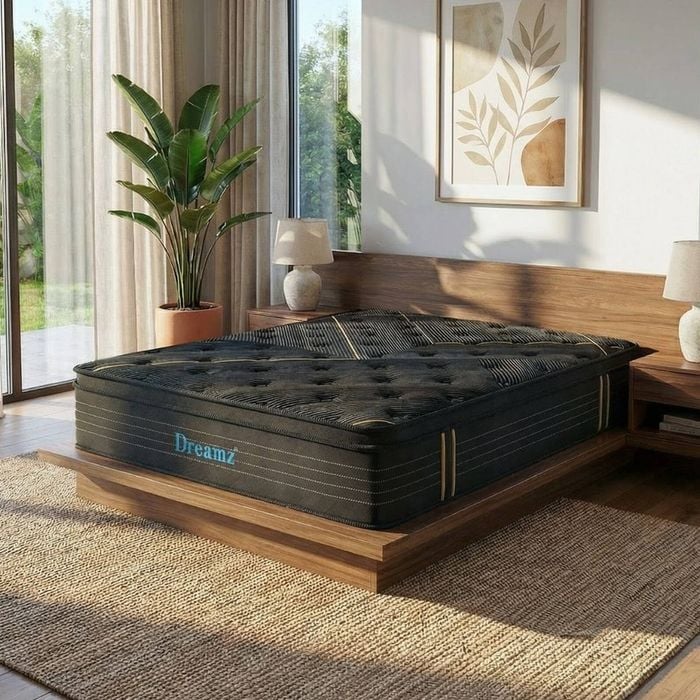 Dreamz SUMMIT 35CM Bamboo Euro Top Egg Foam Spring Mattress - Super King