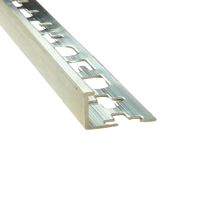 QEP 10mm x 3.0m Silver L Shaped Tile Trim Angle