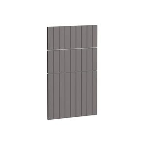 Kaboodle 450mm Smoked Grey V-Groove 3 Drawer Panels