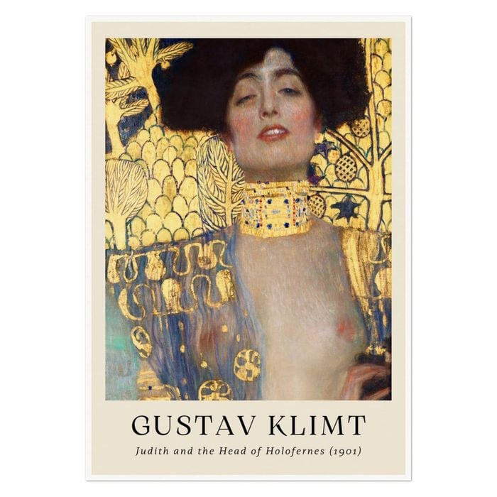 Galrie Gustav Klimt's Judith and the Head of Holofernes Stunning Art Nouveau Print, Poster Only, 50 x 70cm (20 x 28inch)