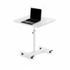 Adjustable Mobile Overbed Table with Wheels and Shelf for Home Office