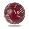 Cricnix Cricket Ball Gold Red Leather (1-Pack) 142g for Practice or Training