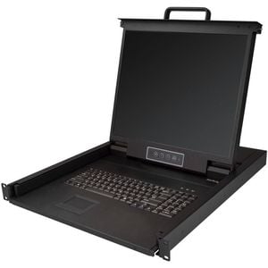 StarTech.com RKCONS1901 LCD Rack Console - 48.3 cm (19") LCD - SXGA - 1280 x 1024 - 1 x VGA - Keyboard - TouchPad - 1U High - PC
