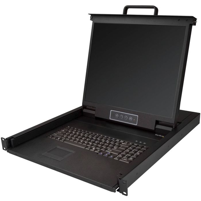 StarTech.com RKCONS1901 LCD Rack Console - 48.3 cm (19") LCD - SXGA - 1280 x 1024 - 1 x VGA - Keyboard - TouchPad - 1U High - PC