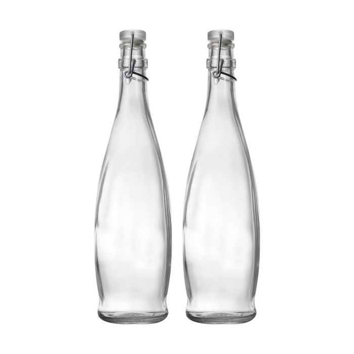 2pk Ecology Kitchen Essentials Glassware Water Bottle Glass 33x8cm 1l