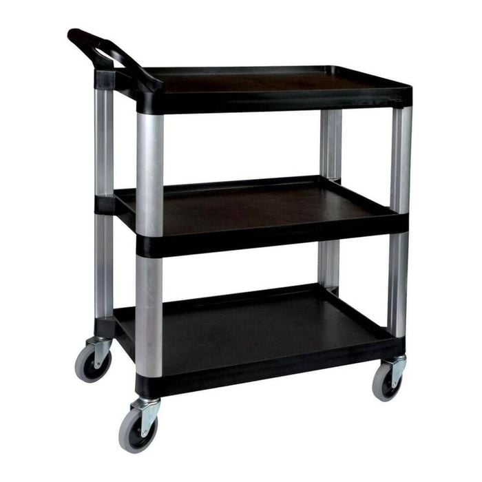 Sunnex Utility Trolley 3 Tier Black 800x380x880mm