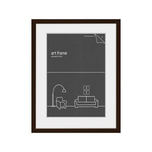 Frames & Hangers 29x37cm Picture Poster Frame Oak With Double Mat
