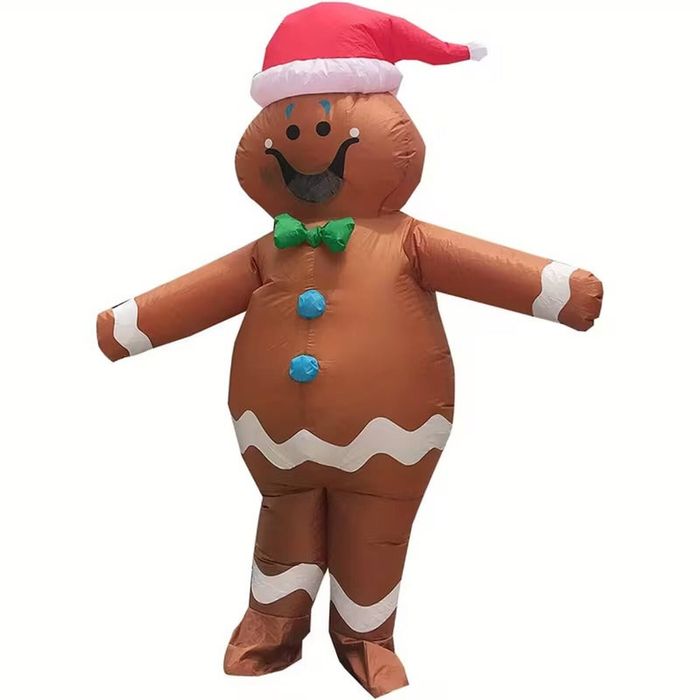 Lifebay Adult Gingerbread Inflatable Costume with Accessories