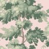 Wallpaper Trader Raphael Wallpaper Roll 10.05m X 53cm, Green On Pink