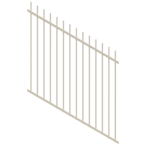 ProtectorAl 350 - 1200 x 1200mm Surfmist Raked 16-30º Picket Top Pool Fence Panel