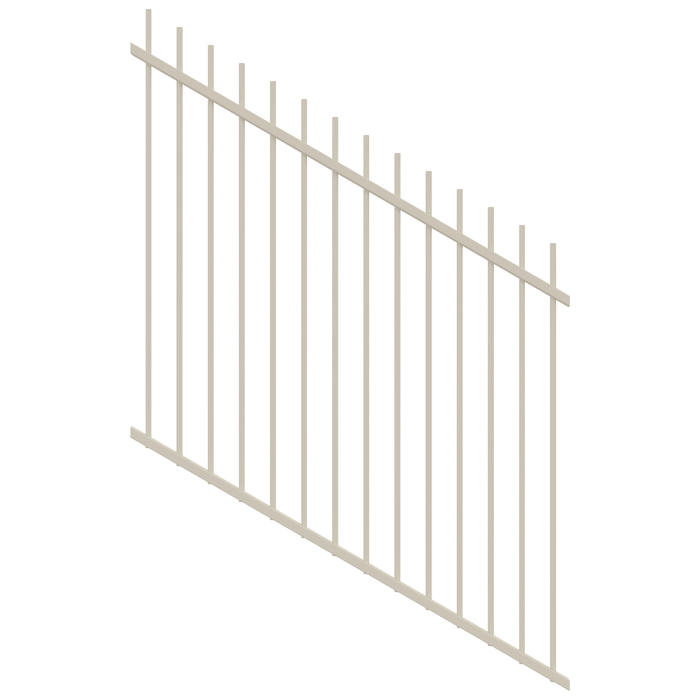 ProtectorAl 350 - 1200 x 1200mm Surfmist Raked 16-30º Picket Top Pool Fence Panel