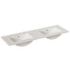 Stein 1500mm White Polymarble Top With Double Basin