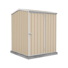 Absco Sheds 1.52 x 1.52 x 1.95m Classic Cream Premier Single Door Garden Shed