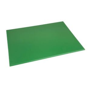Hygiplas Chopping Board High Density Green 600x450x12mm Commercial Kitchen Food Prep