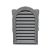 Builders Edge 559 x 813mm Gable Round Top Vent
