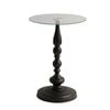 Lifebay Corner Table Round Minimalist Side Table (Black)