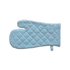 Herringbone Oven Gloves - Blue
