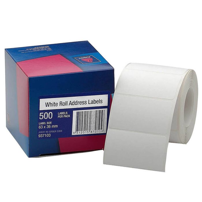Avery Address Label Dispenser (Box of 500) (63x36mm)