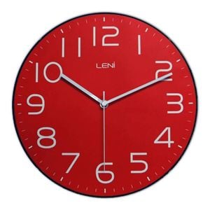 Leni 30cm Classic Wall Clock Red