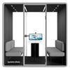 QuietCubes 4 Person Office Pod Grey
