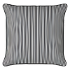 Mojo 45cm Black Pinstripe Cushion Cover With Pipe