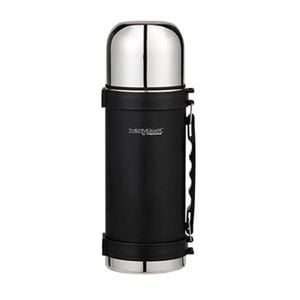 Thermos Thermocafe 1 Litre Stainless Steel Vacuum Insulated Flask with Handle- Black