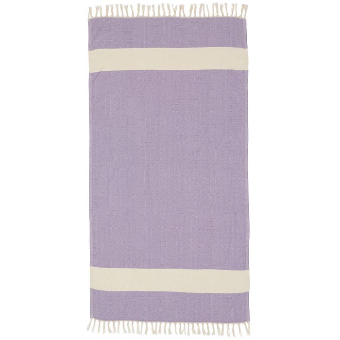 Purple Diamond Turkish Beach Towel - 100cm x 160cm