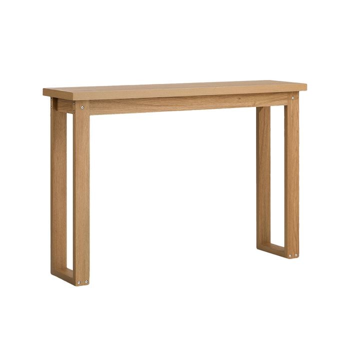 Oikiture Console Table Narrow Hall Entryway Desk Sofa Table Display Shelf