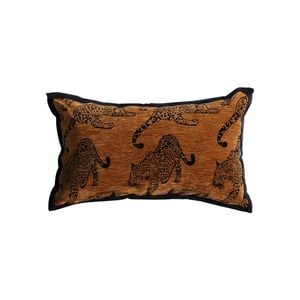SOGA 30cm Throw Pillow Dark Brown Leopard Lumbar Decorative
