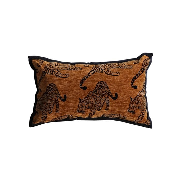 SOGA 30cm Throw Pillow Dark Brown Leopard Lumbar Decorative