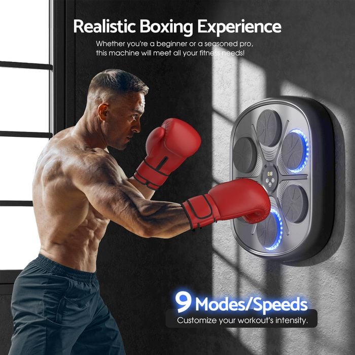 ADVWIN Punching Equipment Music Boxing Machine for Kids Adults