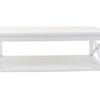 Long Island White Rectangular Coffee Table