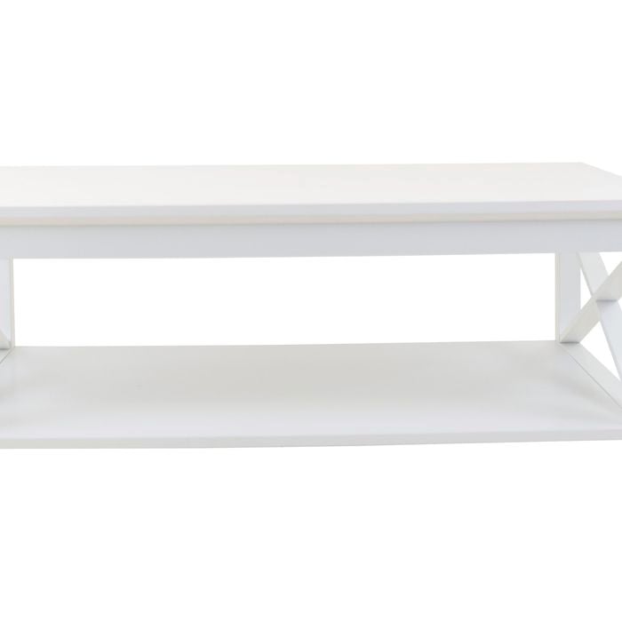 Long Island White Rectangular Coffee Table