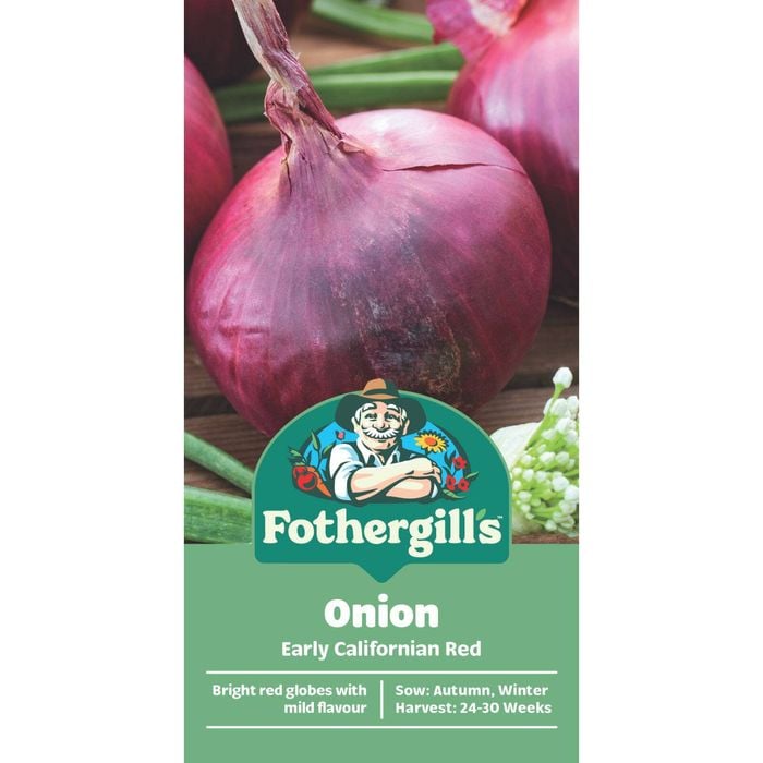 Fothergill's Early Californian Red Onion Vegetable Seeds
