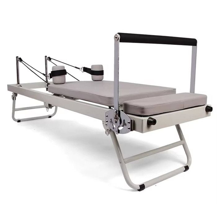 Pilates Reformer Foldable Pilates Machine Core Pilates Bed Max Load 120kg With Adjustable Resistance Fit Various Heights For Ho