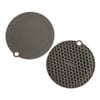 2pc Progressive 14cm Mini Multi Mat Silicone Coaster Set Round Charcoal Grey